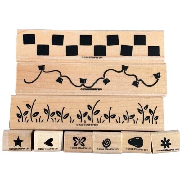 Stampin up border builders rubber stamp set - Picture 1 of 9